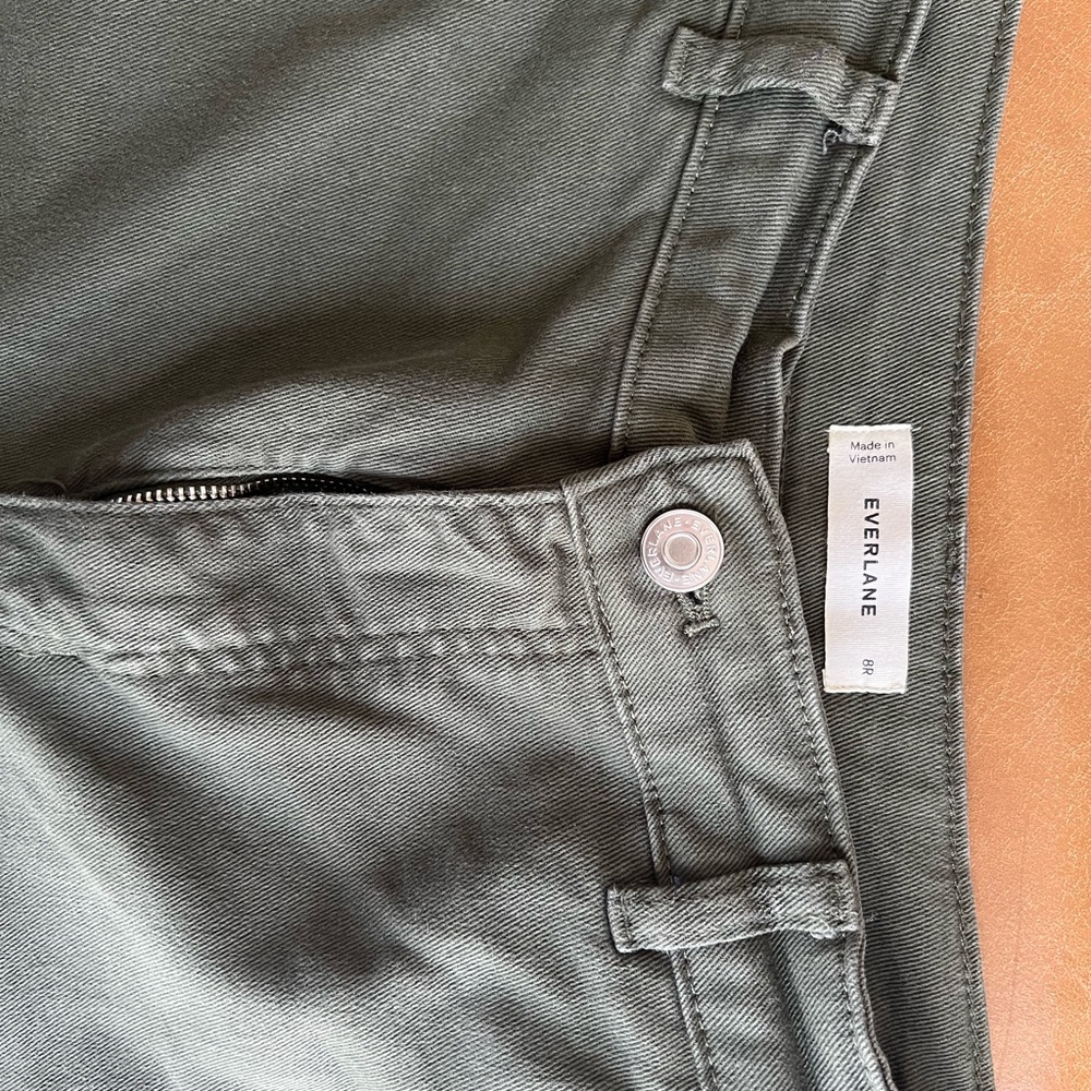 Everlane Utility Barrel Pants in Forest Green, Size 8
